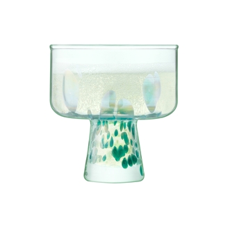 Cocktail/Champagne glass SEA GLASS Sea Greens 250ml SET/2 LSA INTERNAT