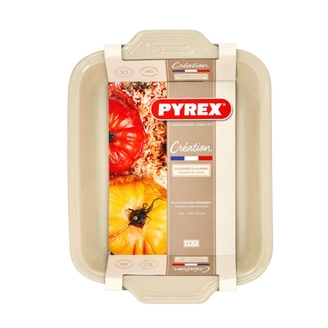 Ugnsform i keramik Creation rektangulär Beige 37 cm PYREX®