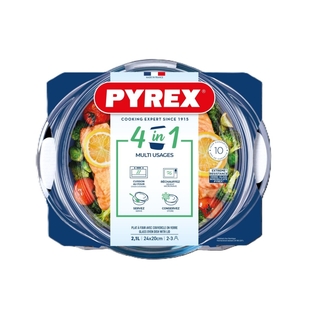 Gryta i glas 4 in 1 rund 24 cm PYREX®