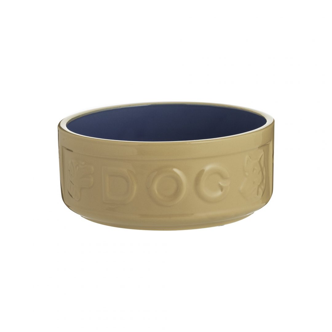 MC CANE & BLUE LETTERED DOG BOWL Magasin