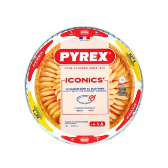 Tårtform i glas Iconics rund Ø28 cm PYREX®