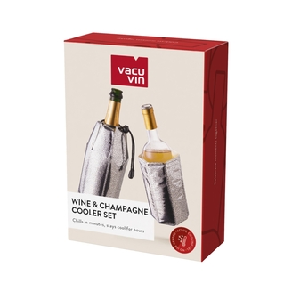 Wine & Champagne Cooler Active Silver SET/2 VACU VIN®