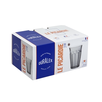 Dricks x 6 PICARDIE DURALEX® Grå 36 cl