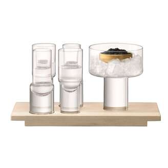 Vodka Serving Set L27cm Clear/Ash *