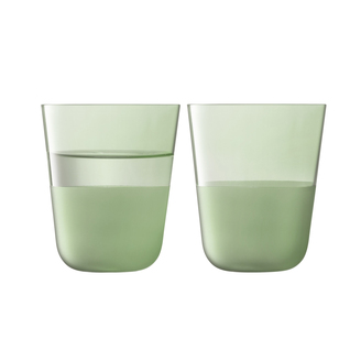 Drinking glass Arc Contrast Moss 380ml Set/2 LSA INTERNATIONAL®