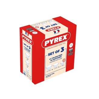 Skålset i glas Iconics Ø15/17/21 cm PYREX®