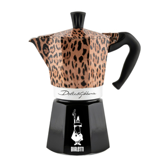 Kokare 6 kopp MOKA D&G LEOPARDO Svart BIALETTI®