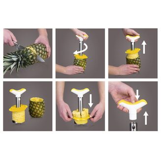 Pineapple Slicer White/Green Gift Box VACU VIN®