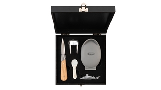 Ostronkniv lyx med tillbehör Laguiole Oak wood SET 5 SdV