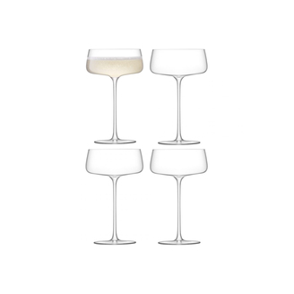 Champagne glass Coupe Metropolitan Set/4 300ml LSA INTERNATIONAL®