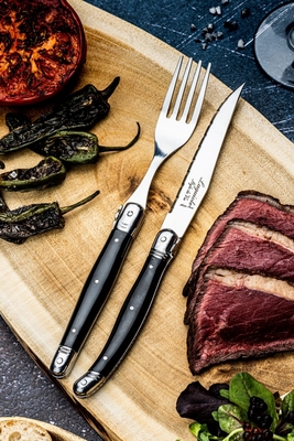 Gafflar Laguiole Black SET 6 SdV