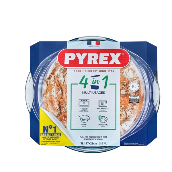 Gryta i glas 4 in 1 rund 2,2L PYREX® | Magasin
