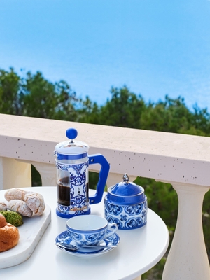 Kaffepress 8 kopp D&G Mediterraneo Blå BIALETTI®