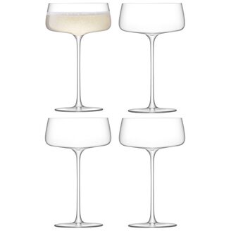 Champagne glass Coupe Metropolitan Set/4 300ml LSA INTERNATIONAL®