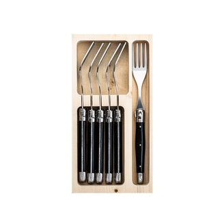 Gafflar Laguiole Black SET 6 SdV