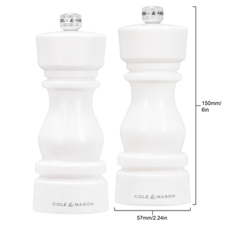 Kvarnset London Vit Akryl 15 cm COLE&MASON®