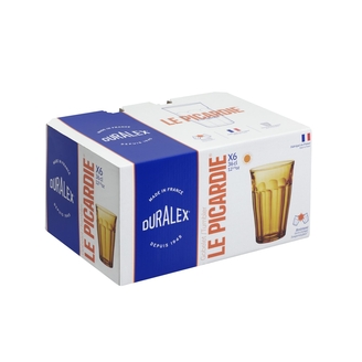 Dricks x 6 PICARDIE DURALEX® Amber 36 cl