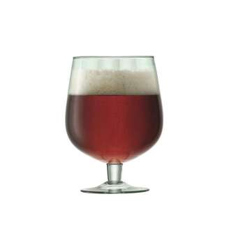 Mia Craft Beer Glass Recycled/Part Optic Set 2 LSA