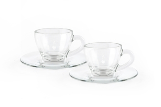 Espresso kopp m.fat set/2 VETRO Bialetti®